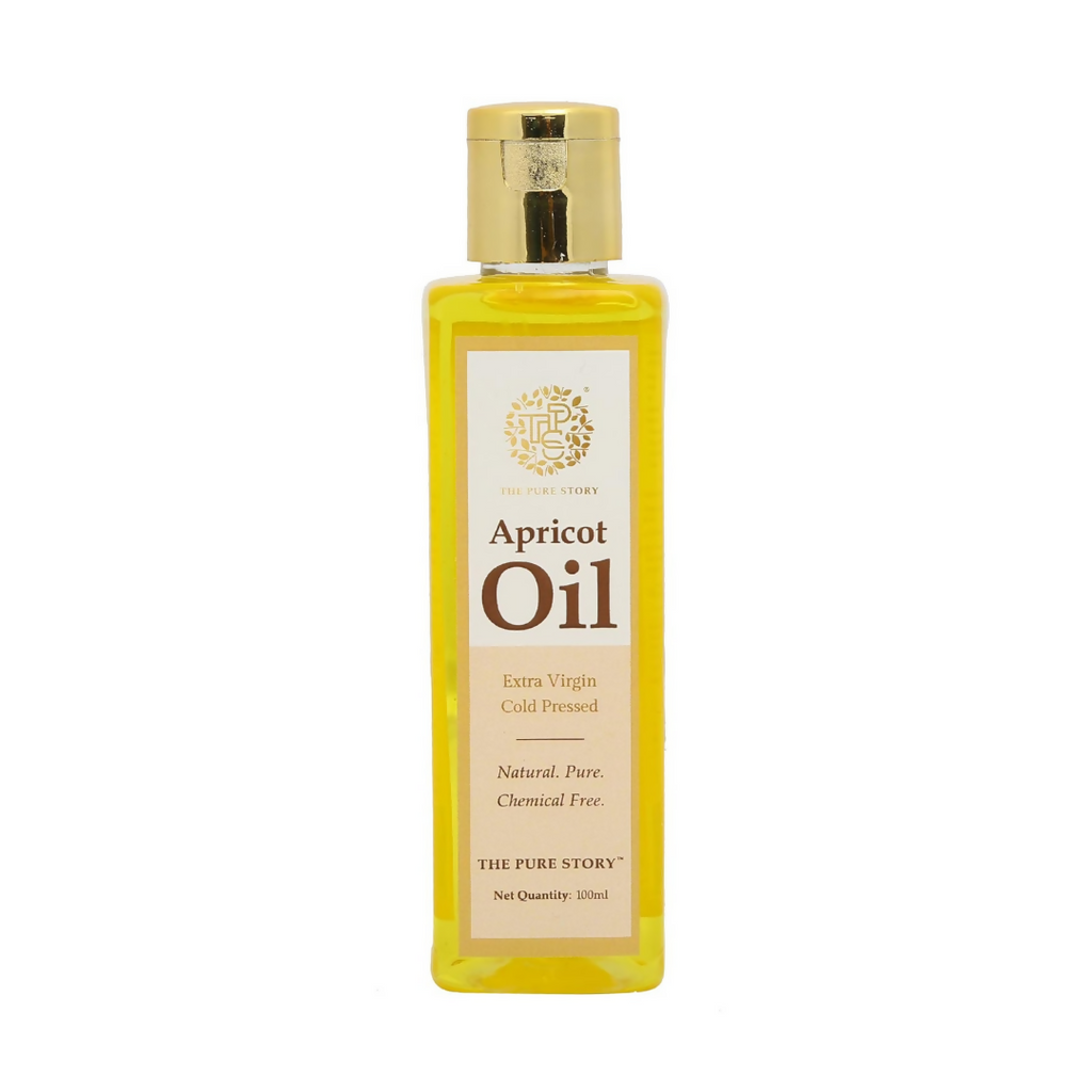 The Pure Story Natural Cold Pressed Apricot Hair Oil | Grocsy