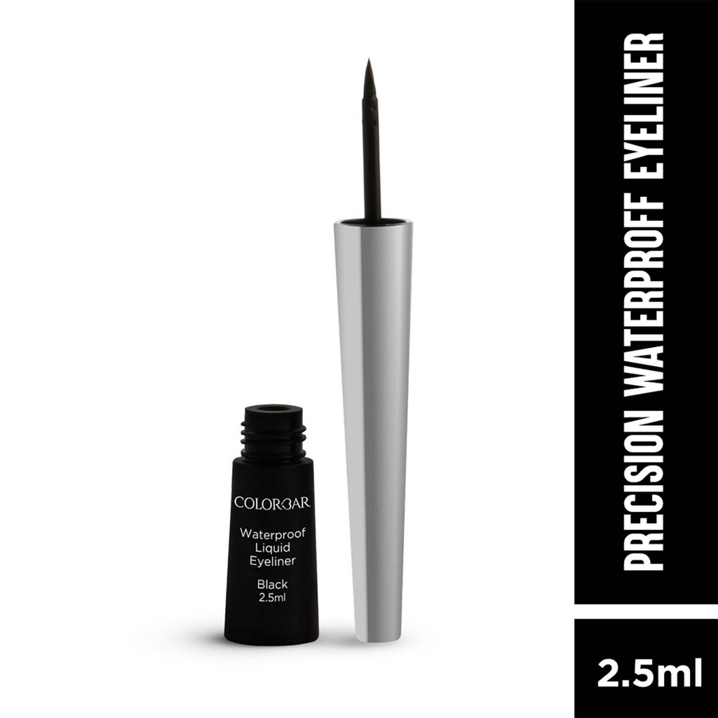 Colorbar Precision Waterproof Eyeliner (With Shiny Silver Cap) Eye Liner Black | Grocsy