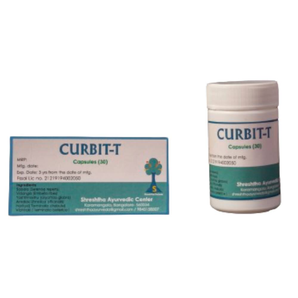 Shreshtha Herbals Curbit-T Capsules | Grocsy