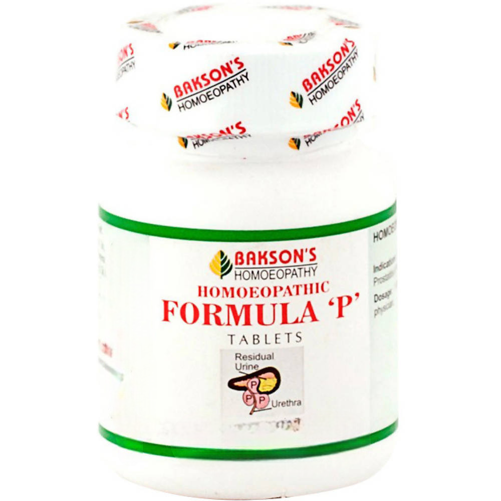Bakson's Homeopathy Formula P Tablets | Grocsy