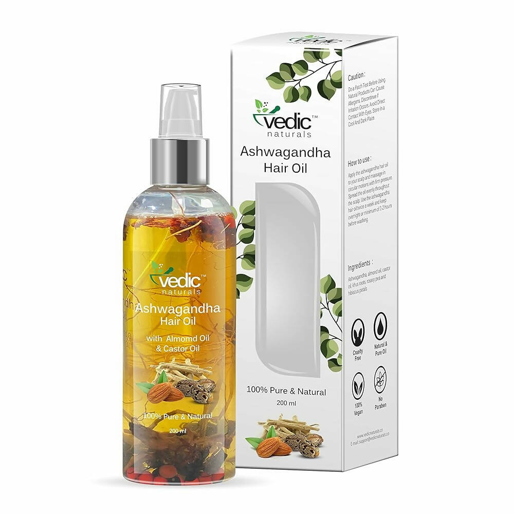 Vedic Naturals Ashwagandha Hair Oil | Grocsy