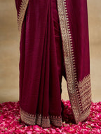kasee Embroidered Pure Silk Saree | Grocsy