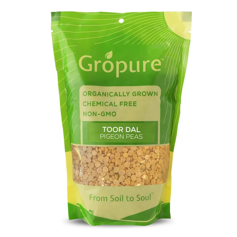 Gropure Organic Toor Dal/Arhar (Pigeon Peas) | Grocsy