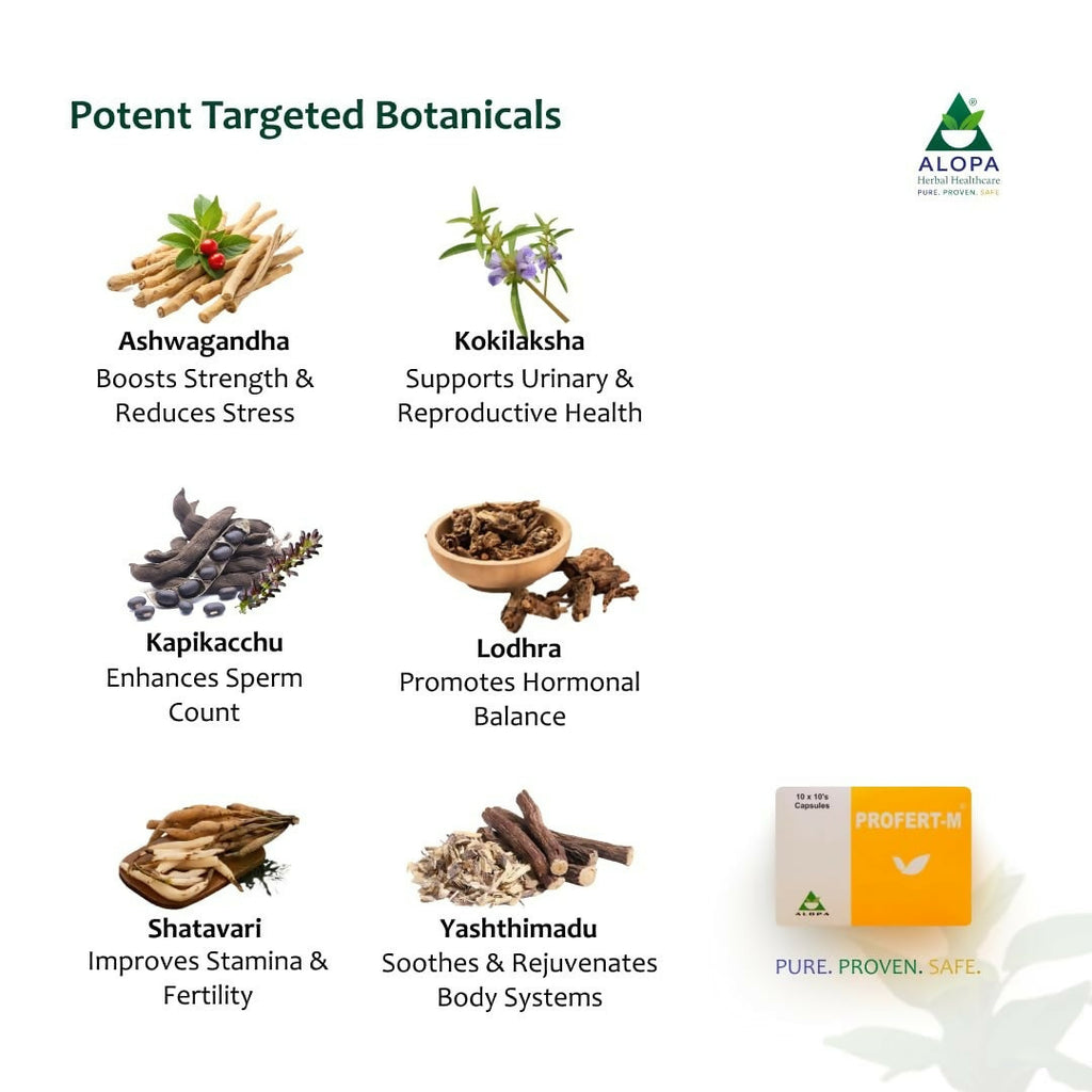 Alopa Herbal Profert-M Capsules | Grocsy