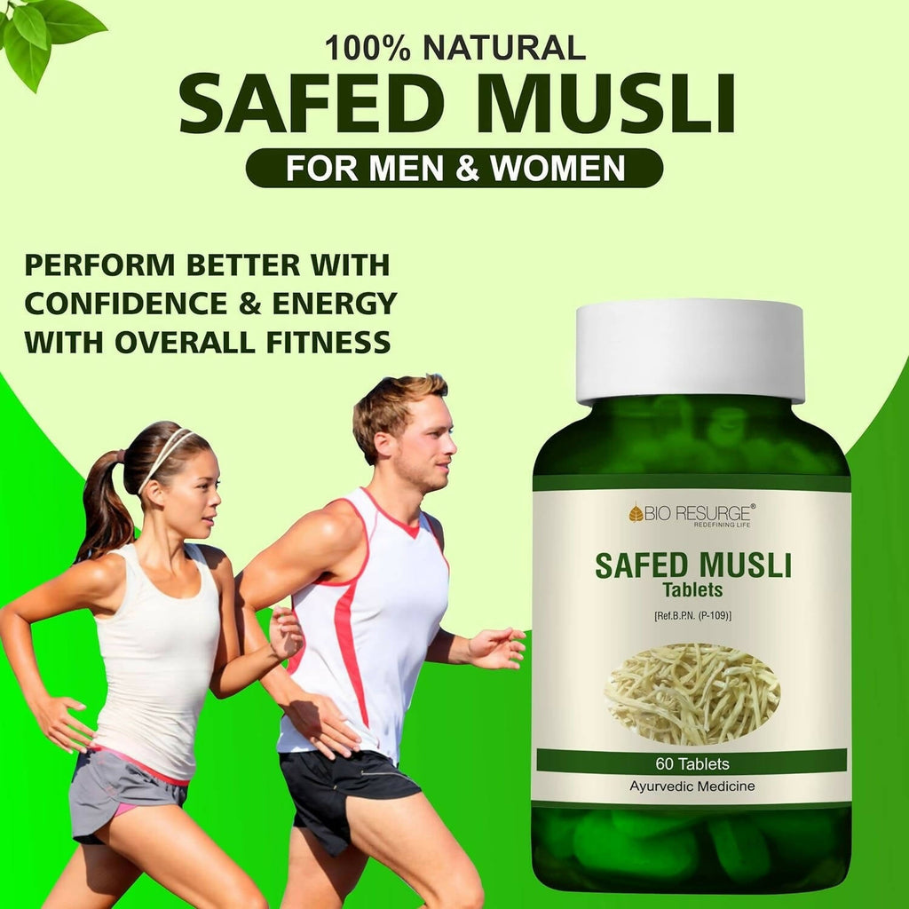 Bio Resurge Life Safed Musli Tablets | Grocsy