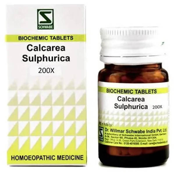 Dr. Willmar Schwabe India Calcarea Sulphurica Biochemic Tablets | Grocsy