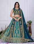 Lehenga Mart Blue Georgette Desigenr Wedding Lehnega Choli | Grocsy