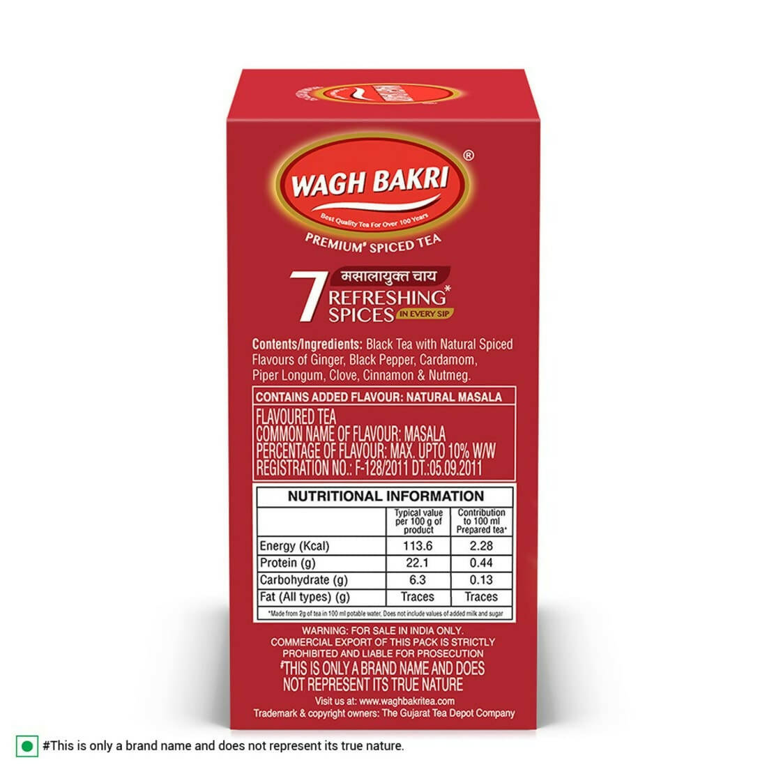 Wagh Bakri 7 Refreshing Spices Tea | Wagh Bakri Premium Spiced Tea | Made With 7 Authentic Refreshing Spices | Grocsy