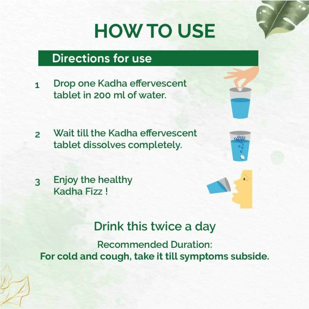 Dr. Vaidya's Kadha Fizz Effervescent Tablets | Grocsy