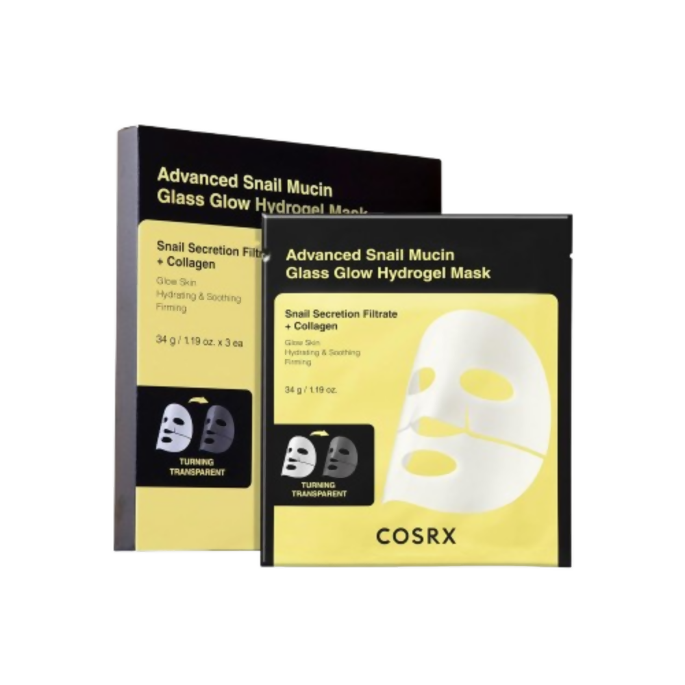 Cosrx Advanced Snail Mucin Glass Glow Hydrogel Mask | Grocsy