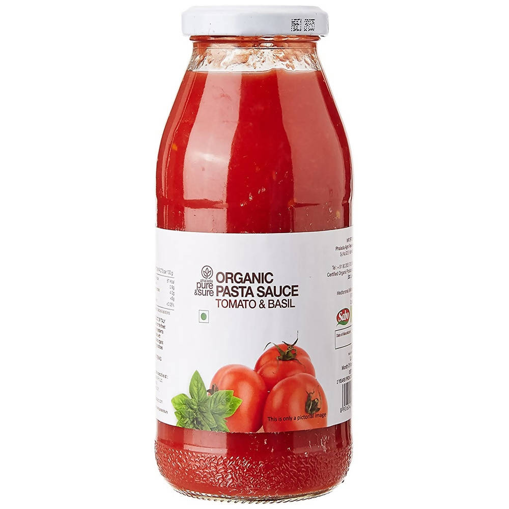 Pure & Sure Organic Pasta Sauce Tomato & Basil | Grocsy