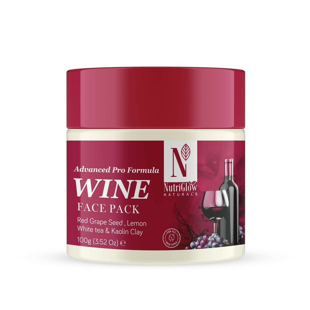 NutriGlow NATURAL'S Advanced Pro Formula Wine Face Pack | Grocsy