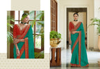 Vamika Sky Royal Vichitra Silk Sequins,Coding And Thread Multi Work And Havy Work Border Saree | Grocsy