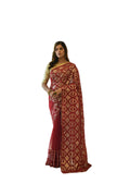 Vamika Red Georgette Gota Work Saree | Grocsy