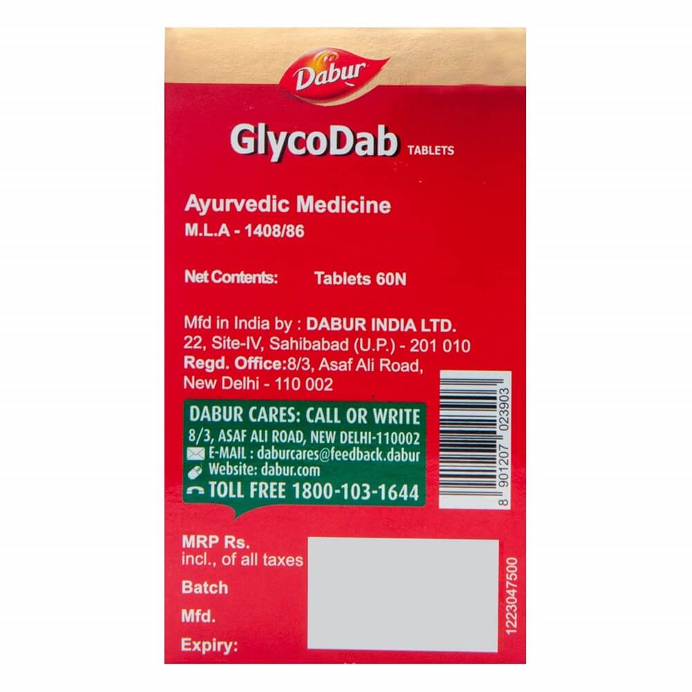 Dabur GlycoDab - 60 Tablets | Grocsy