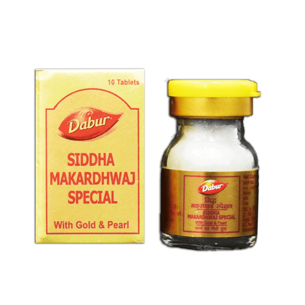 Dabur Siddha Makardhwaj Special with Gold and Pearl | Grocsy