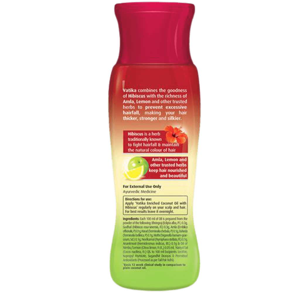 Dabur Vatika Enriched Coconut Hair Oil with Hibiscus | Grocsy