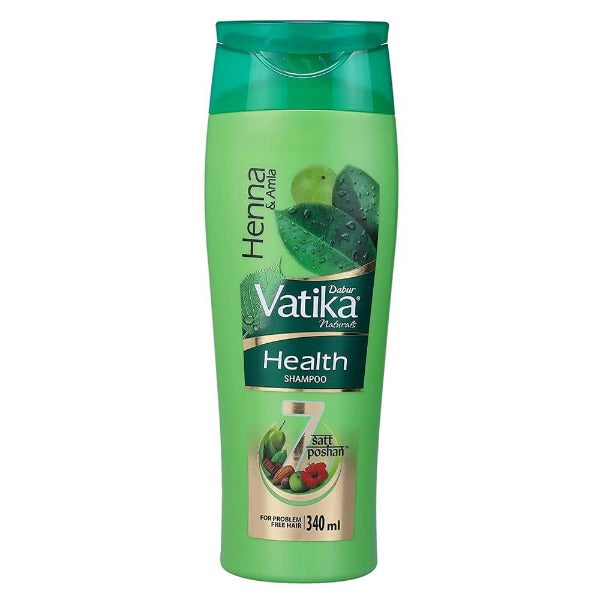 Dabur Vatika Health Shampoo For Smooth, Shiny & Nourished Hair, Repairs Hair damage, Controls Frizz, For All Hair Types | Grocsy