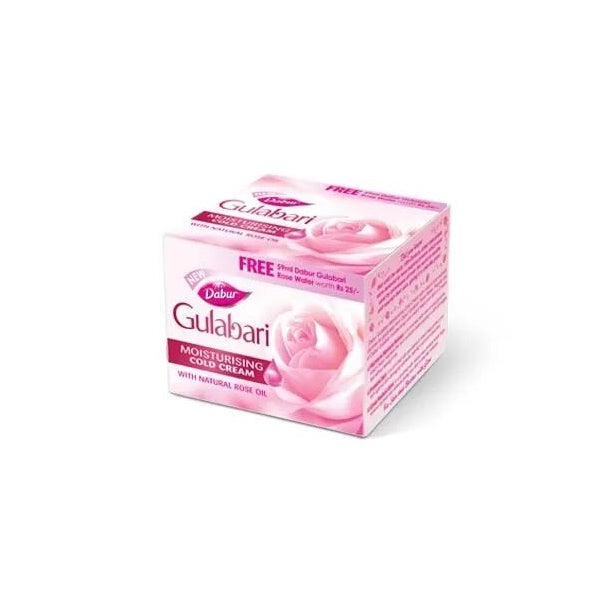 Dabur Gulabari Moisturizing Cold Cream - 100ml with Free Dabur Gulabari Rose Glow Lotion - 50ml | Grocsy