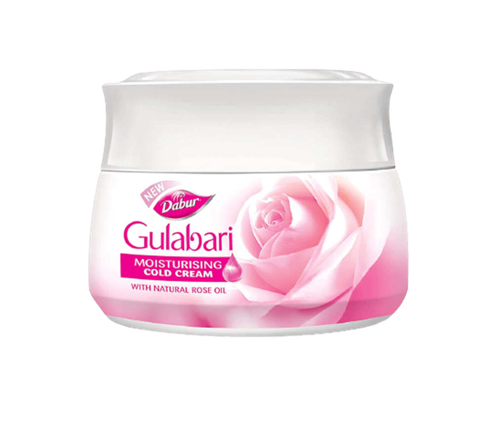 Dabur Gulabari Moisturizing Cold Cream - 100ml with Free Dabur Gulabari Rose Glow Lotion - 50ml | Grocsy