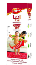 Dabur Lal Tail - Ayurvedic Baby Massage Oil For Baby's Bone, Muscle & Skin Health | Grocsy