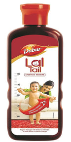 Dabur Lal Tail - Ayurvedic Baby Massage Oil For Baby's Bone, Muscle & Skin Health | Grocsy