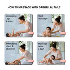 Dabur Lal Tail - Ayurvedic Baby Massage Oil For Baby's Bone, Muscle & Skin Health | Grocsy