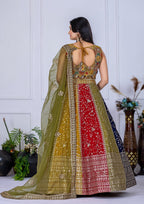 Lehenga Mart Designer Wedding Lehenga choli for Women - Multicolor | Grocsy