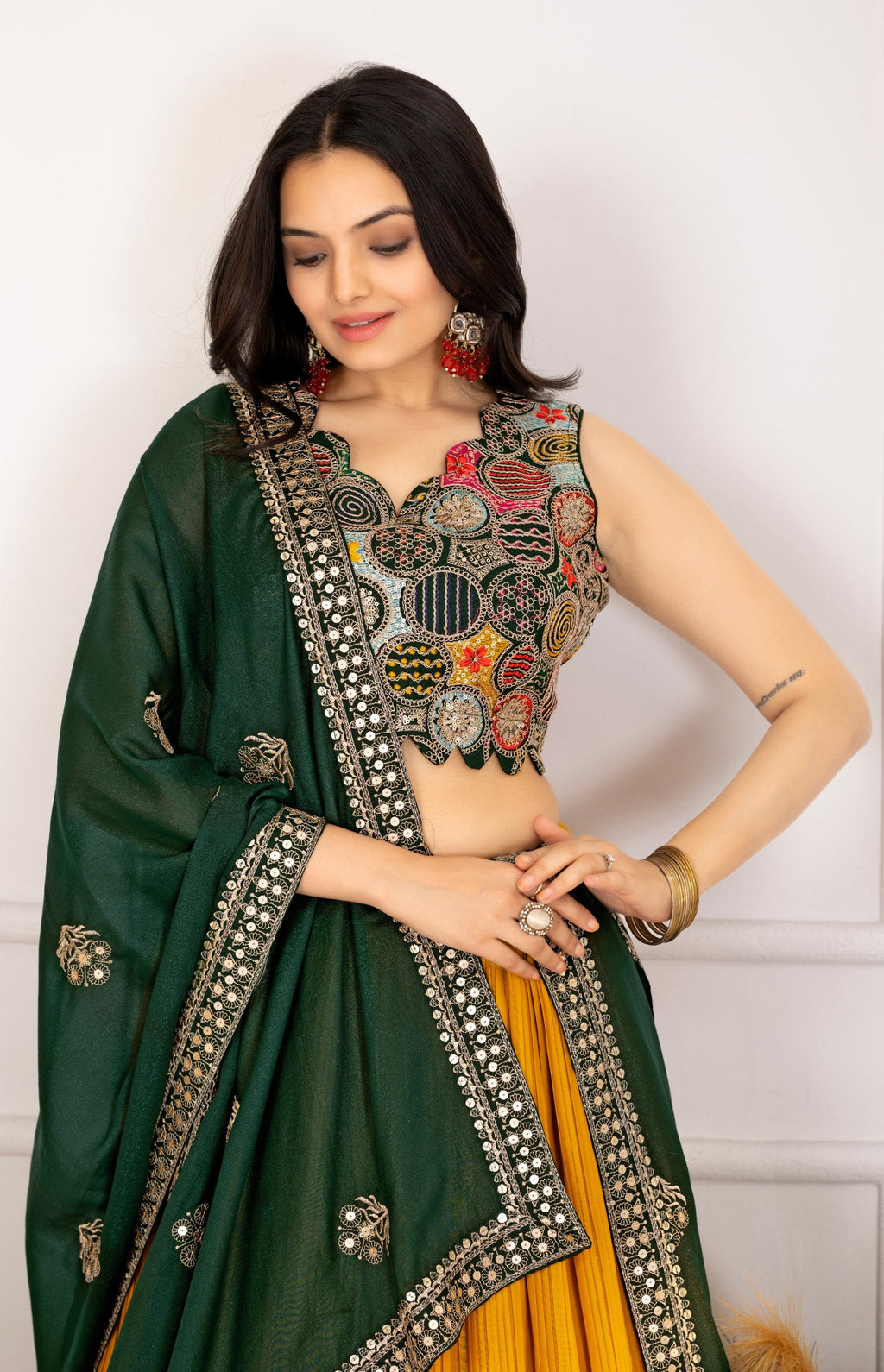 Lehenga Mart Designer Wedding Lehenga choli for Women - Multicolor | Grocsy