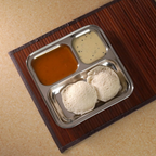 Sumeet Stainless Steel 3 in 1 Idli Wada Compartment plate - Small | Grocsy