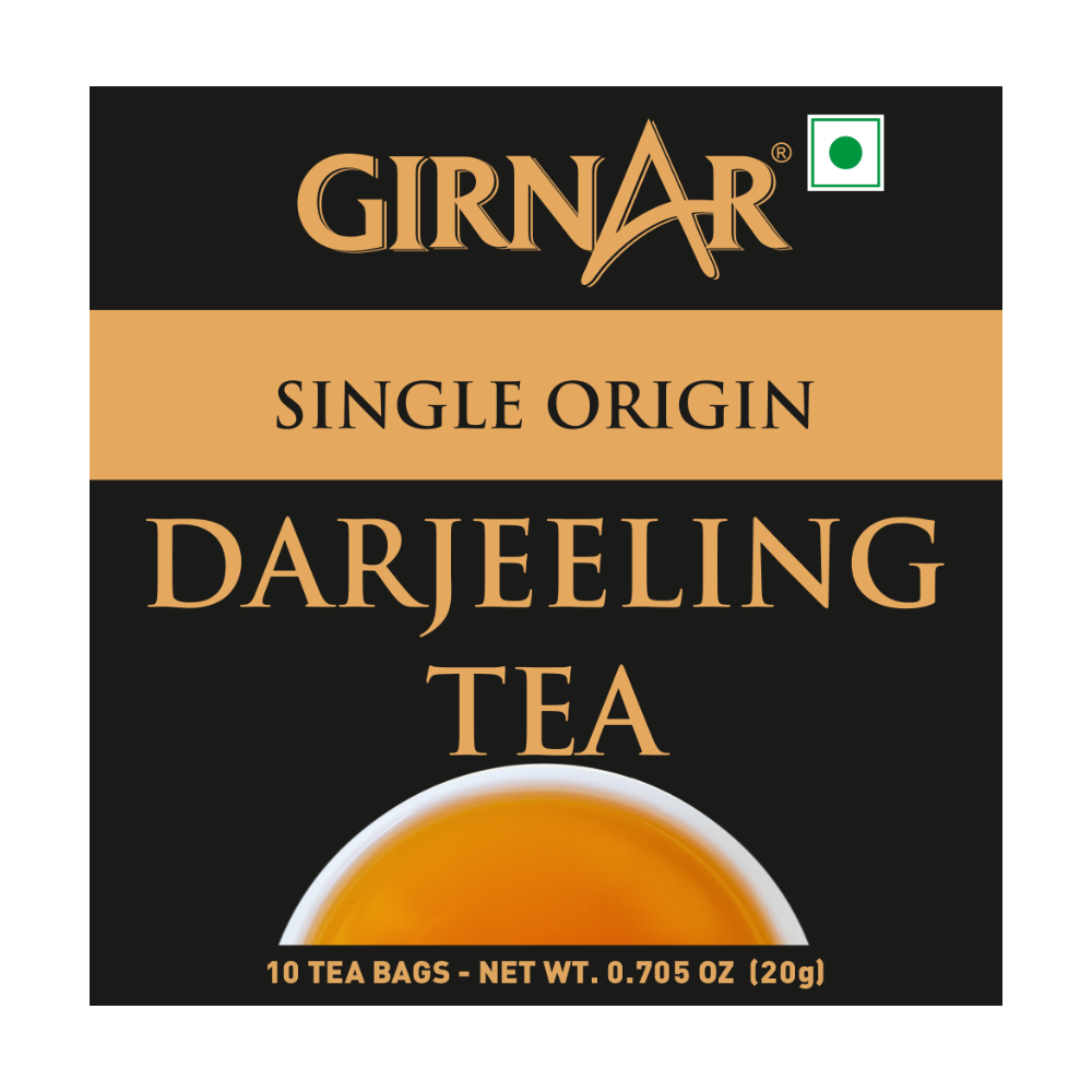 Girnar Single Origin Black Tea Bags - Darjeeling Tea | Grocsy