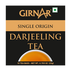 Girnar Single Origin Black Tea Bags - Darjeeling Tea | Grocsy