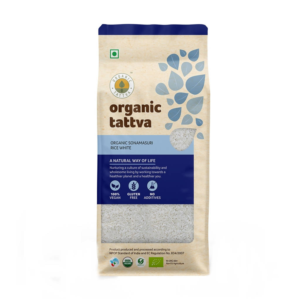 Organic Tattva Sonamasuri Rice White | Grocsy