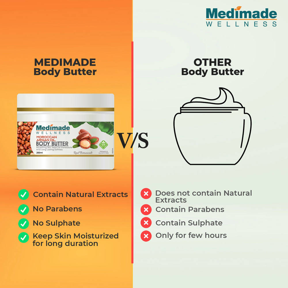 Medimade Wellness Moroccan Argan Oil Body Butter | Grocsy