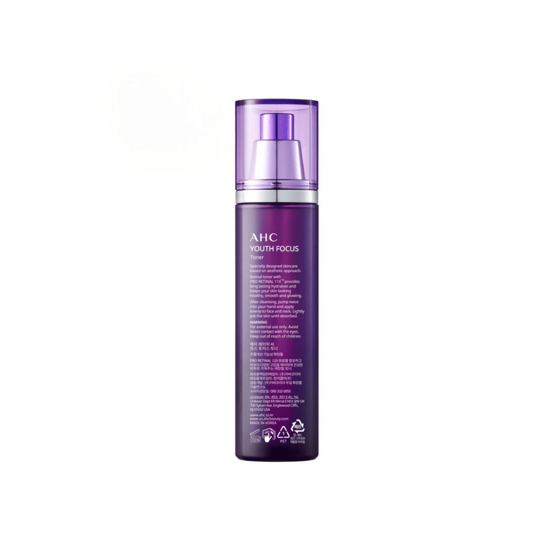 AHC Youth Focus Anti-Ageing Hydrating Face Toner With Pro Retinal 11X - Korean skincare | Grocsy