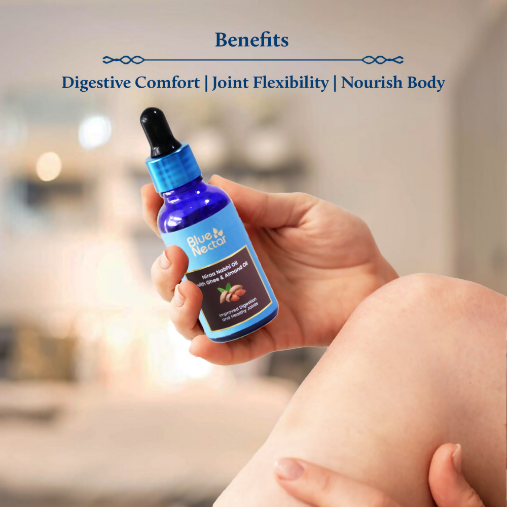 Blue Nectar Nabhi Oil With Pure Ghee & Almond Oil | Grocsy