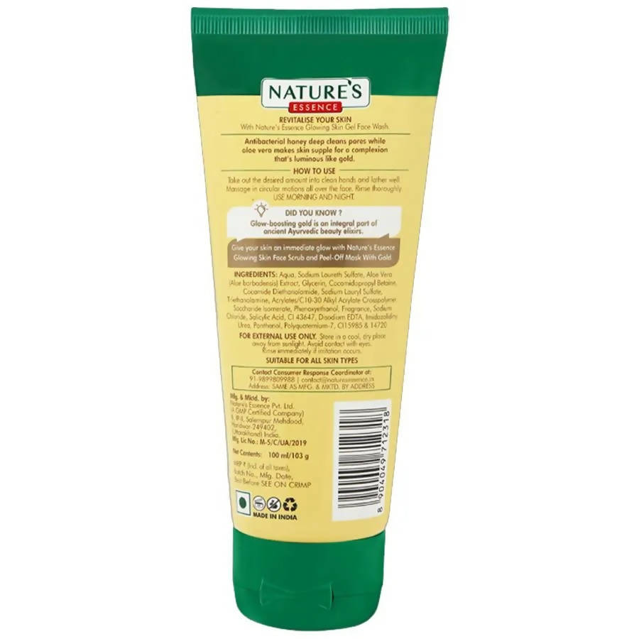 Nature's Essence Gold Glowing Skin Gel Face Wash | Grocsy