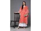 Ahalyaa Women's Traditional wear Kurta Set - Rust | Grocsy