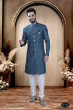 Joban Fashion Men's Blue TR Kurta with Pyjama | Grocsy
