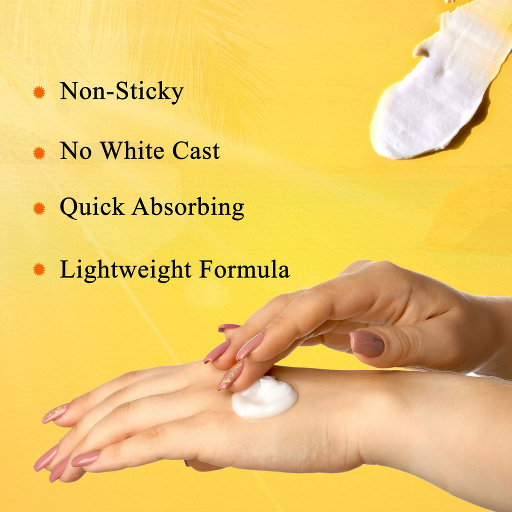 Globus Remedies Morfair Sunscreen SPF 50 PA+++ with Sunflower & Saffron For Reduces Sunspots & Pigmentation | Grocsy