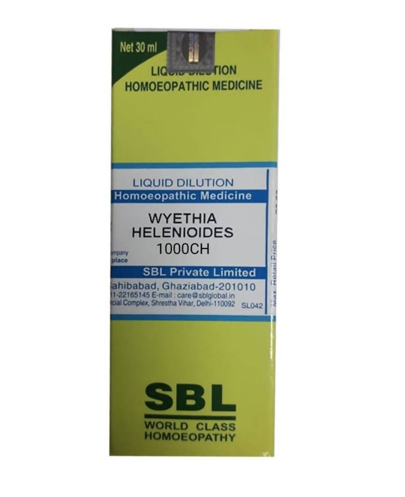 SBL Homeopathy Wyethia Helenioides Dilution | Grocsy