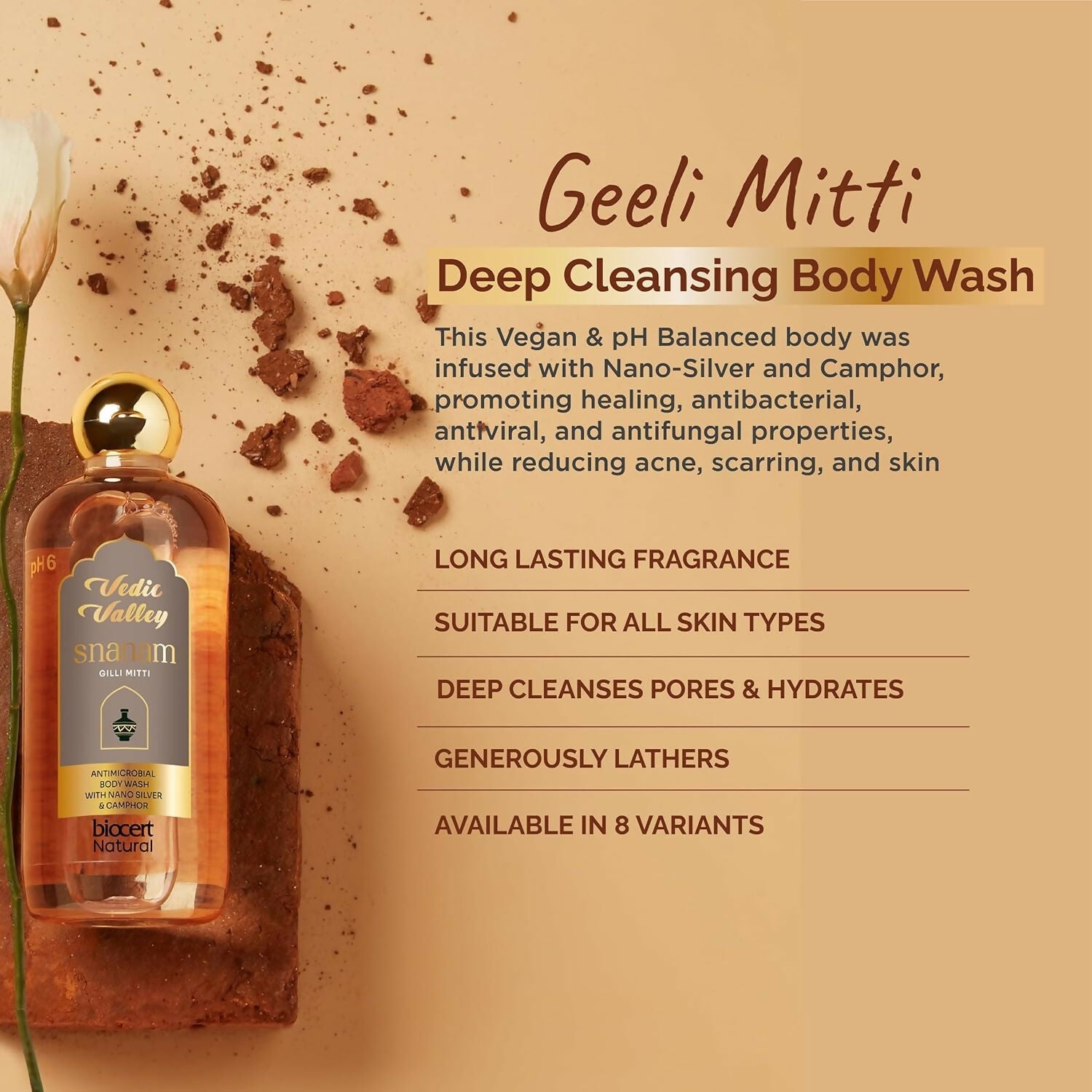 Vedic Valley Gilli Mitti Body Wash | Grocsy