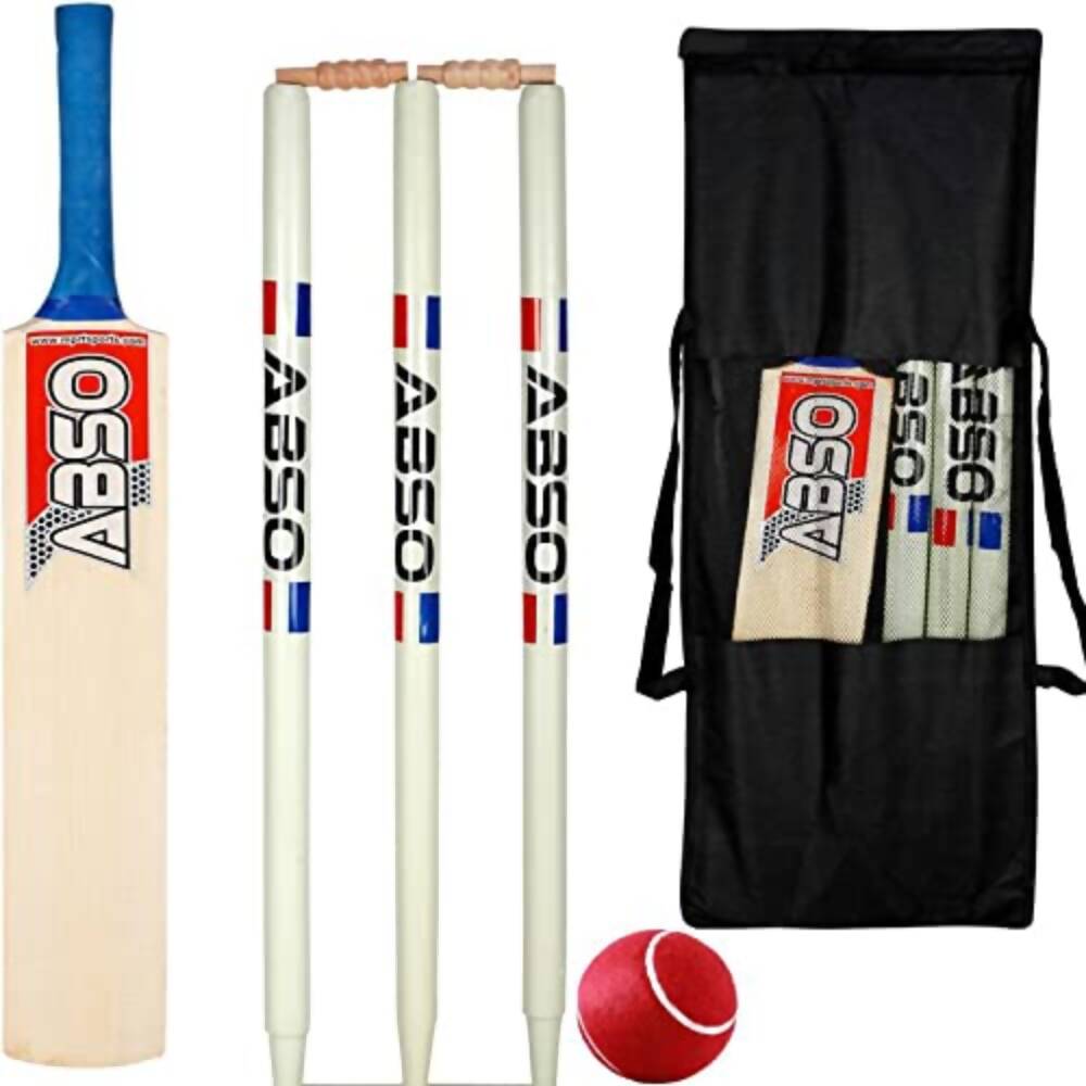 ABSO Wooden Tennis Cricket Kit (Size 4) | Grocsy