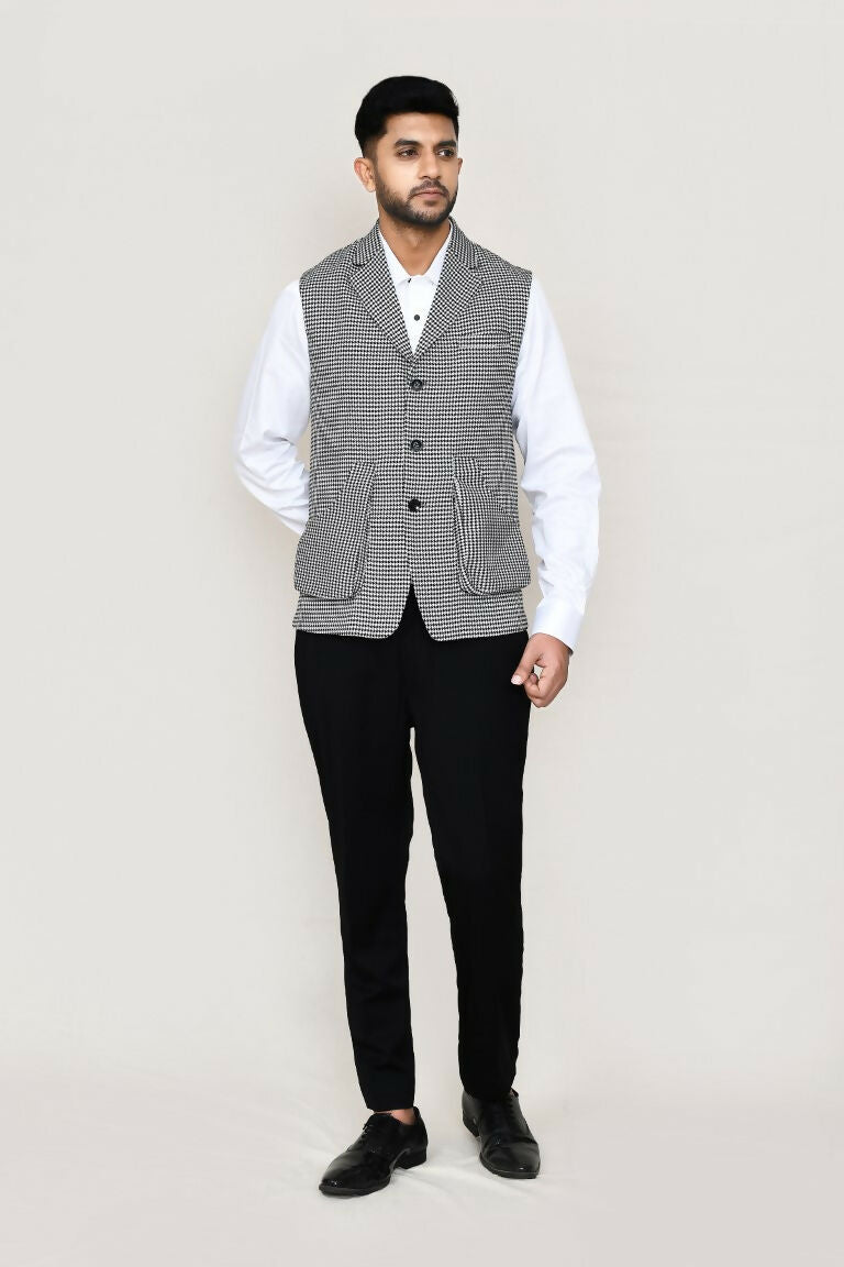 Joban Fashion White Colored Art Silk Fabric Kurta, Jacket With Straight Fit Pant | Grocsy