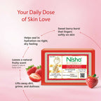Nisha Strawberry Body Cleansing Soap Bar | Grocsy