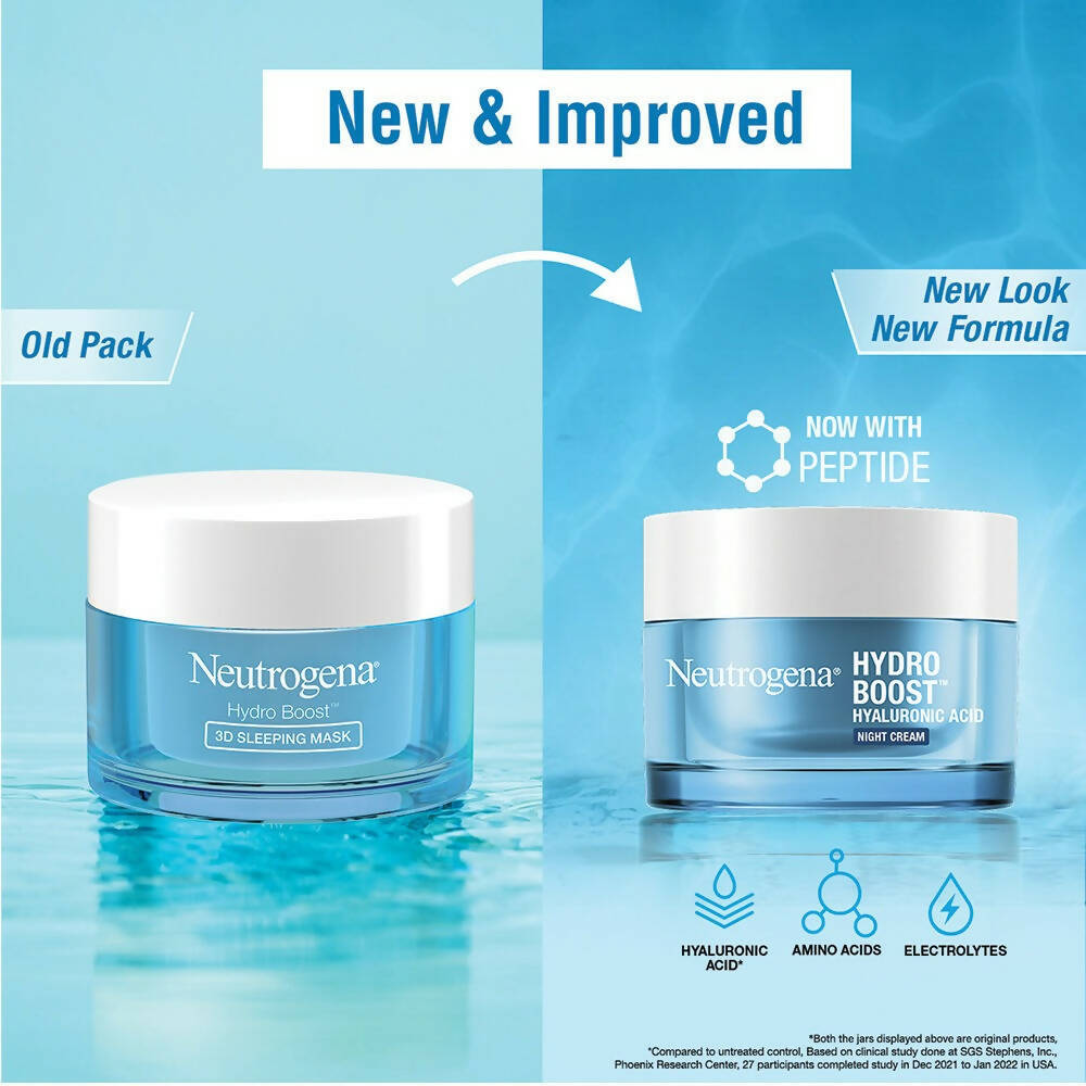 Neutrogena Hydro Boost Hyaluronic Acid Night Cream | Grocsy
