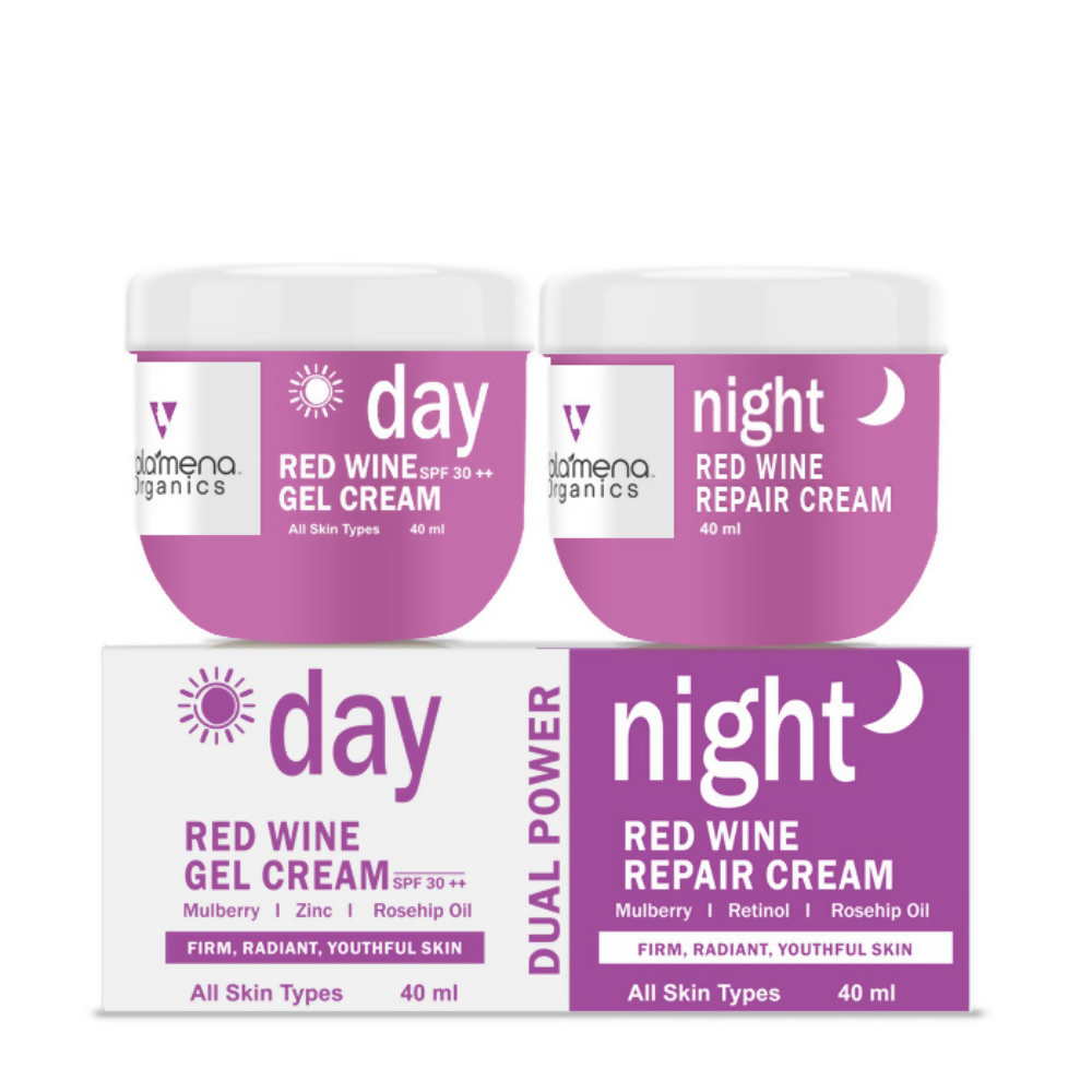 Volamena Red Wine Day & Night Cream Combo Pack | Grocsy