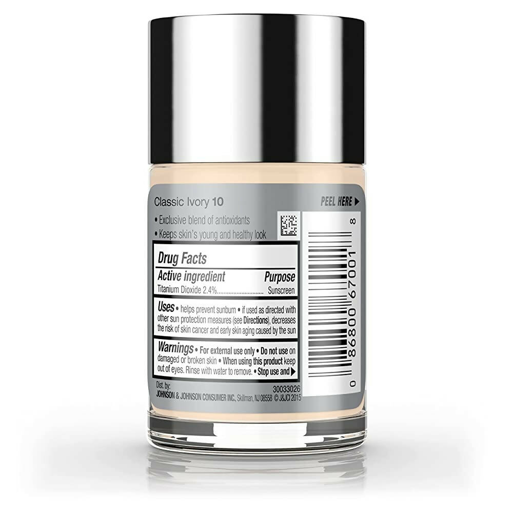 Neutrogena Healthy Skin Liquid Makeup Foundation, Broad Spectrum SPF 20 Feverfew,Classic Ivory | Grocsy