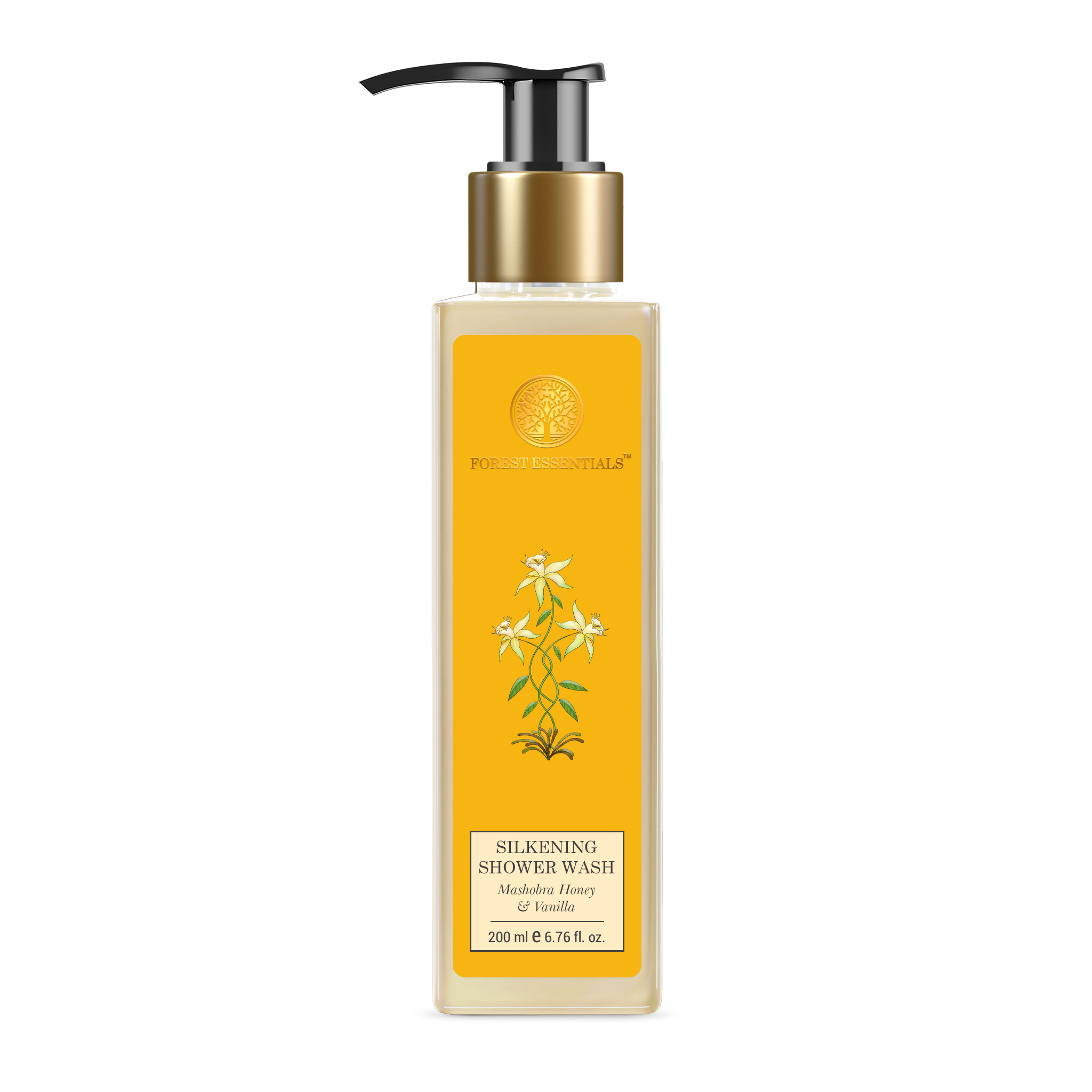 Forest Essentials Travel Size Silkening Shower Wash Mashobra Honey & Vanilla | Grocsy