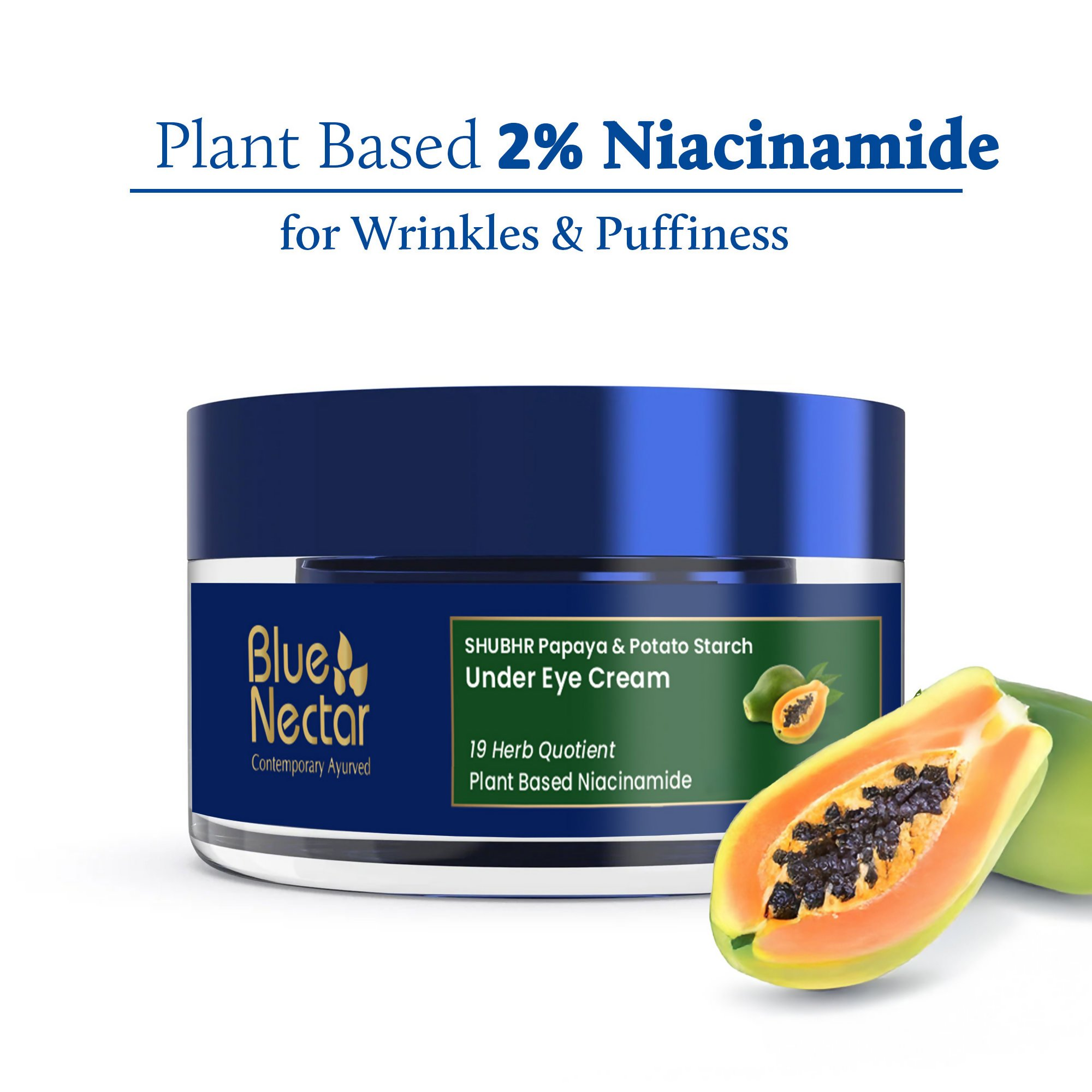 Blue Nectar Under Eye Cream For Dark Circles Natural Niacinamide | Grocsy